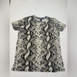 Snakeskin Print T-Shirt M/L